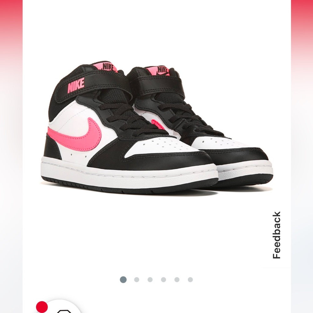 Nike kids court borough 2 high top sneaker big Kid unisex boys girls